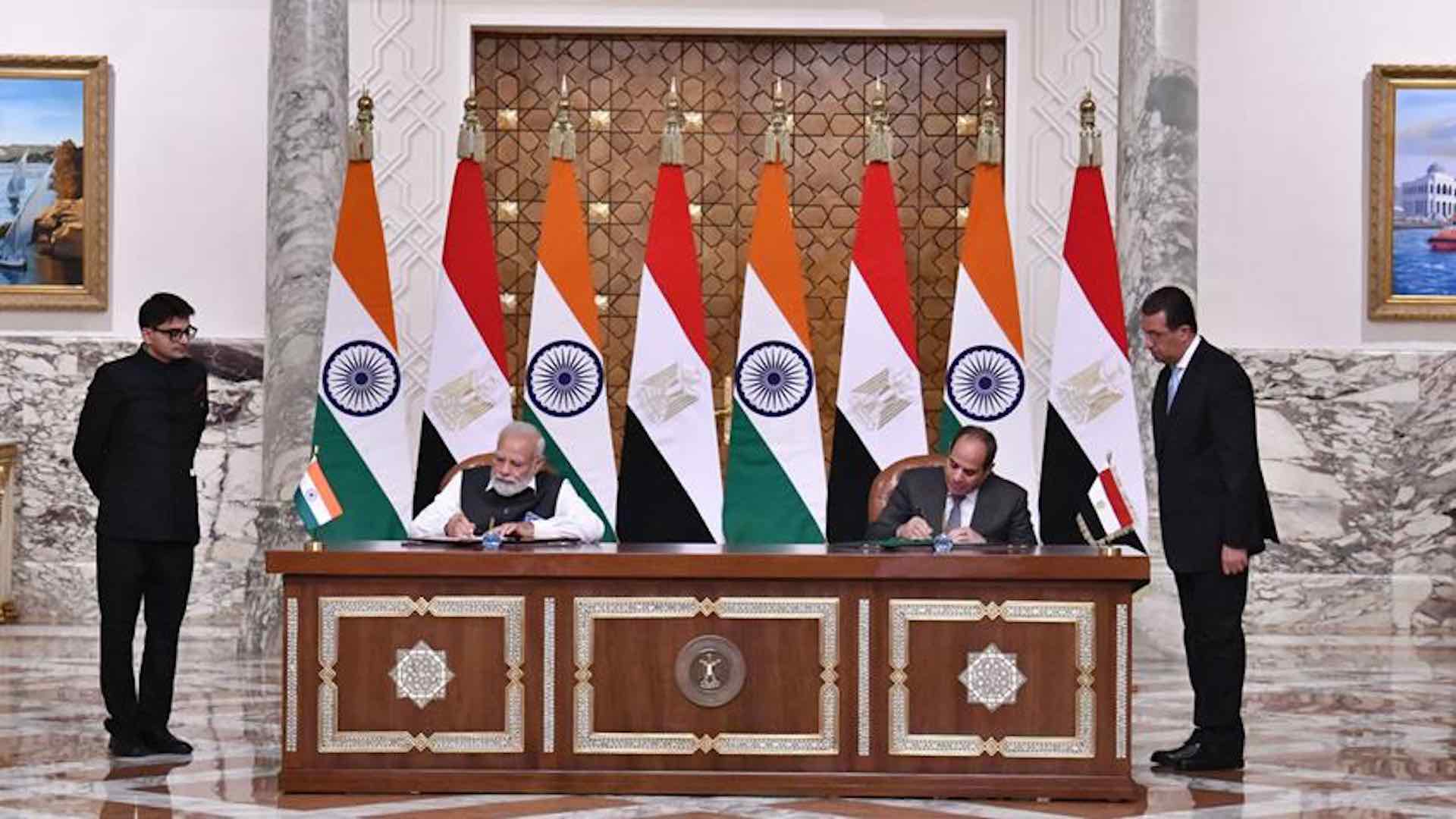 زيارة رئيس الوزراء الهندي لمصر تعزز الرابط الاستراتيجي والتاريخي بين البلدين
